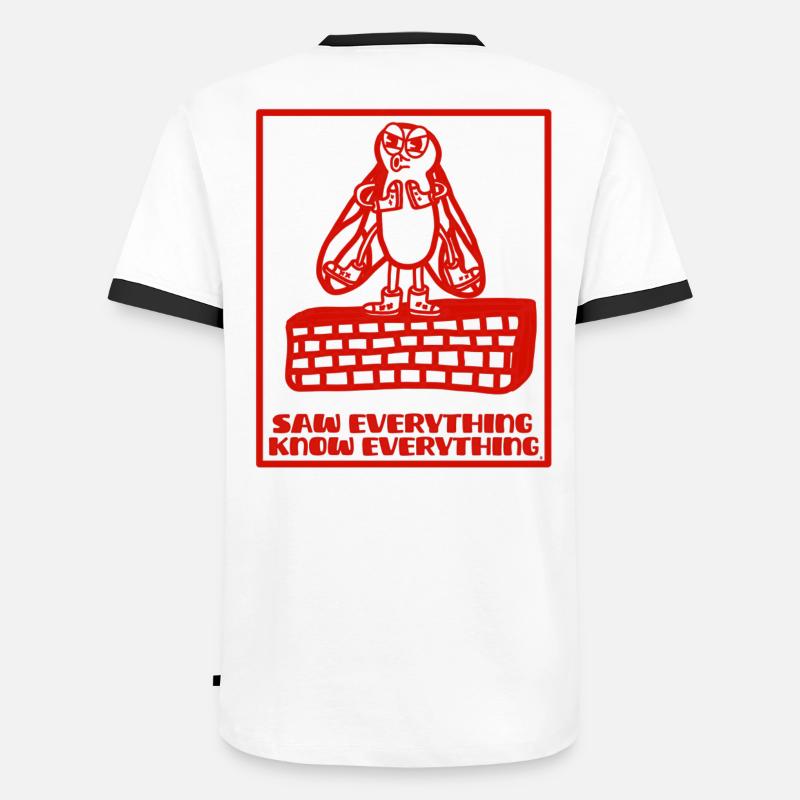 Know everything like a fly on a wall Men's Ringer Shirt