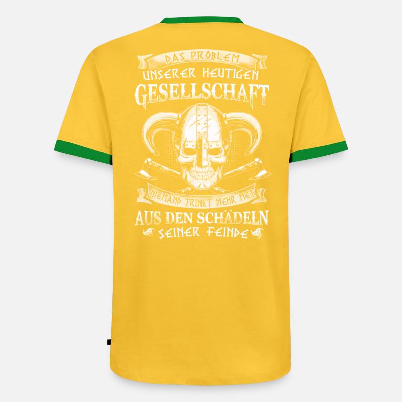 Problem der Gesellschaft - Männer Kontrast-T-Shirt - undefined