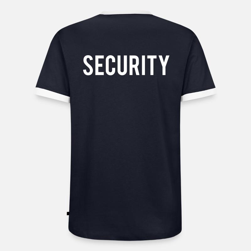 security Männer Kontrast-T-Shirt