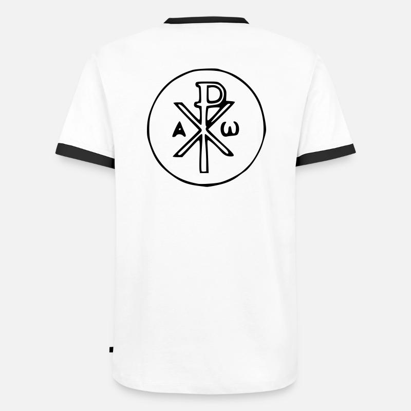 Christusmonogramm Männer Kontrast-T-Shirt