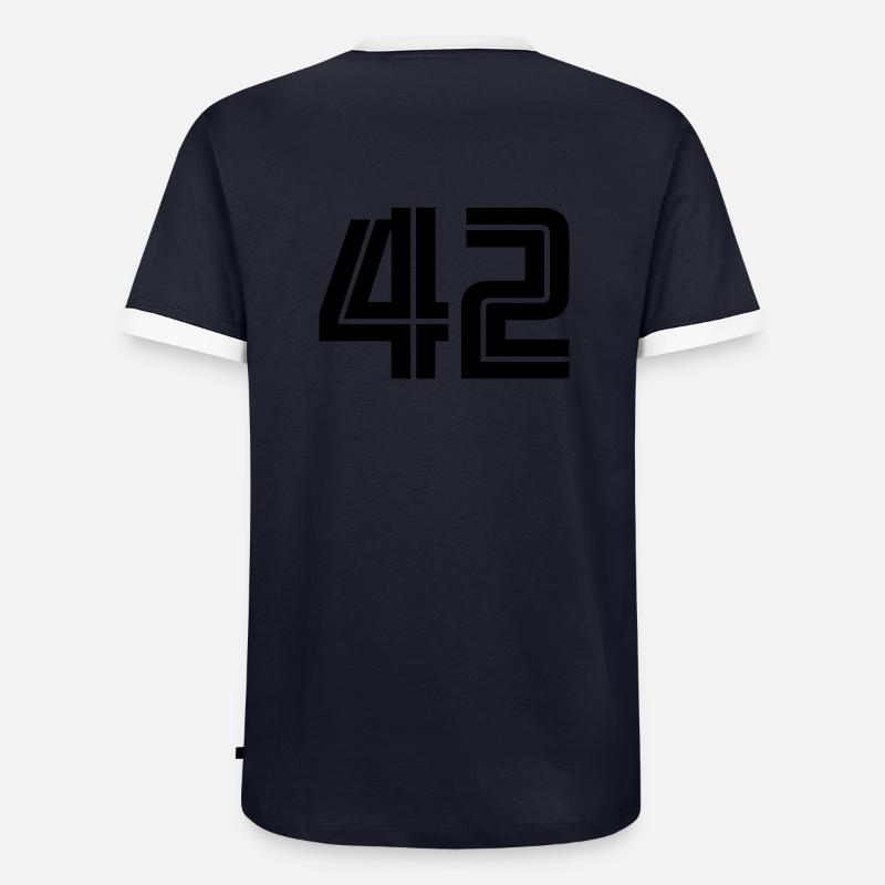42 T-shirt contrasté Homme