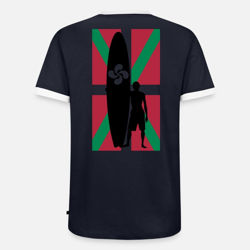 basque surfer T-shirt contrasté Homme