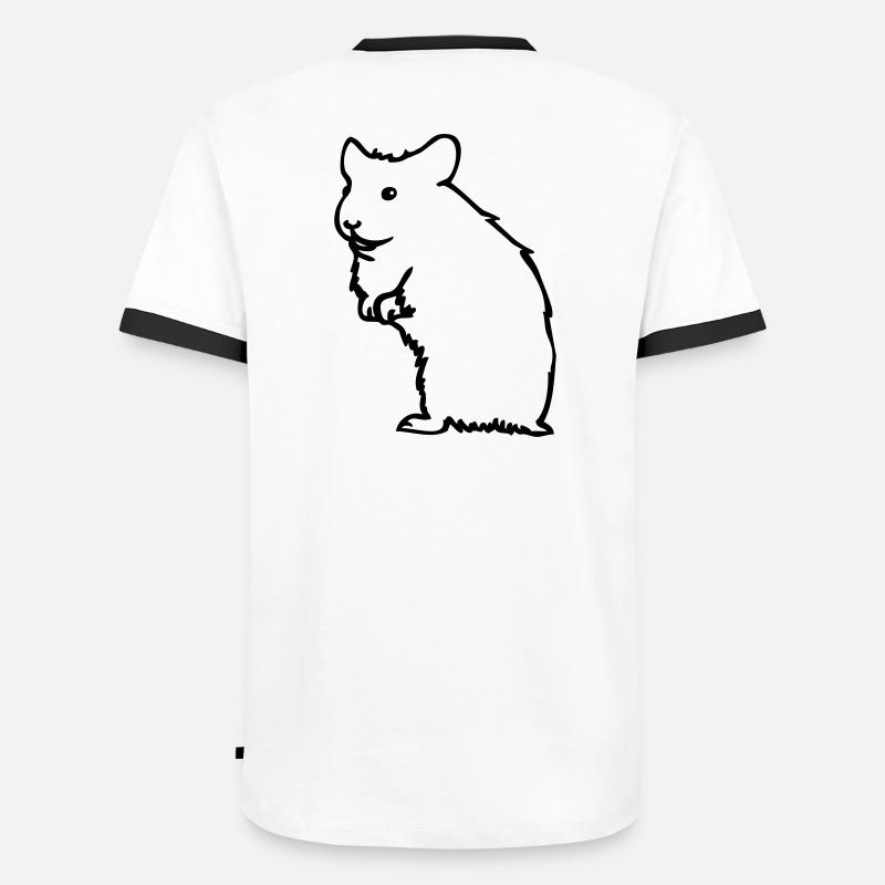 Hamster Männer Kontrast-T-Shirt