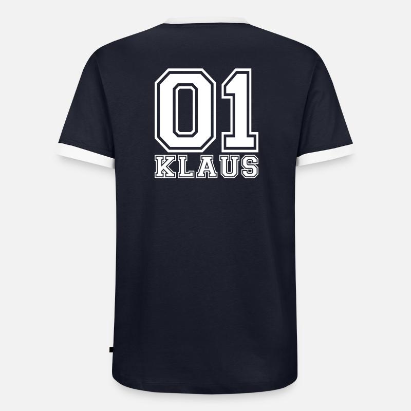 Klaus - Name Männer Kontrast-T-Shirt