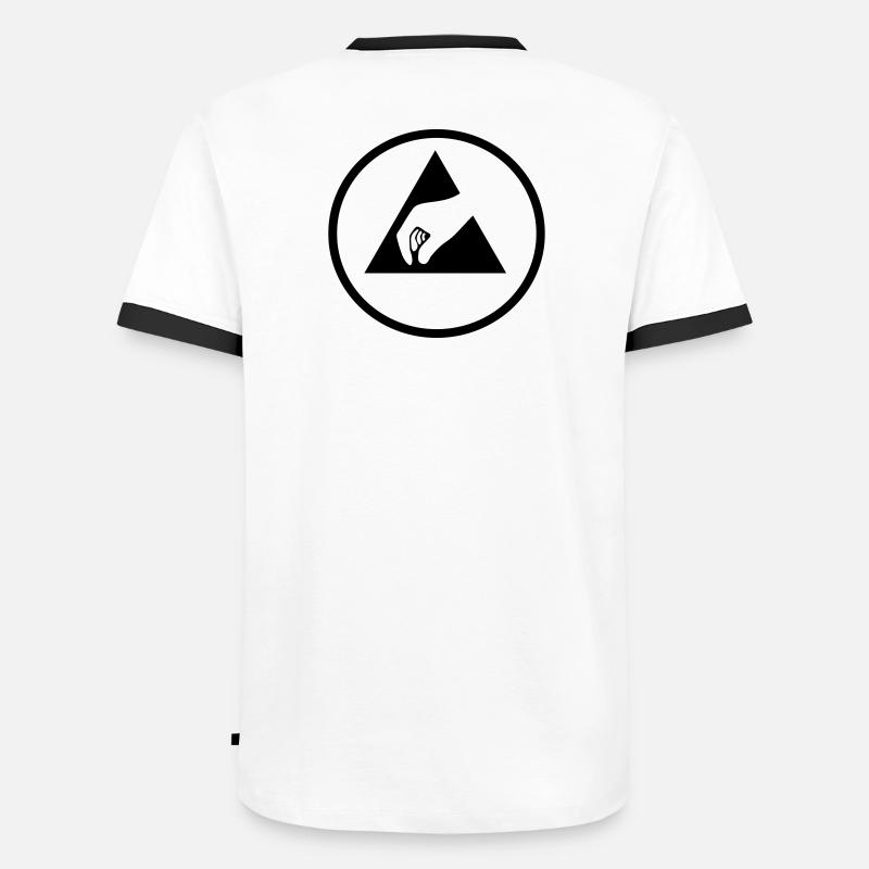 1C Männer Kontrast-T-Shirt