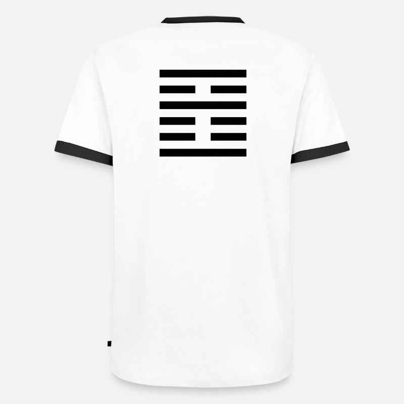 21 Schï. Ho: Das Durchbeißen (Hexagramm) Männer Kontrast-T-Shirt