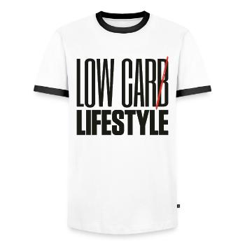 Low Car Lifestyle Auto Tuning - Männer Kontrast-T-Shirt - Weiß/Schwarz - Vorne - AI Model Female 172 light (172cm) & AI Model Male 178 dark (178cm)