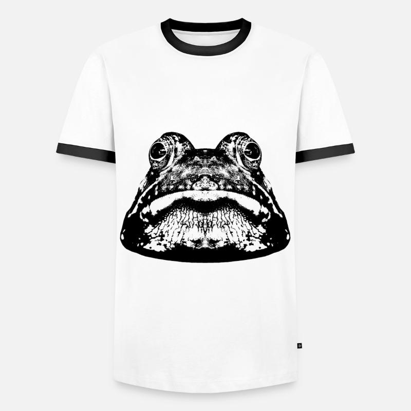 Frog / frog / graphic - Men's Ringer Shirt - white/black