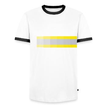 Fire brigade - Men's Ringer Shirt - white/black - Front - AI Model Female 172 light (172cm) & AI Model Male 178 dark (178cm)
