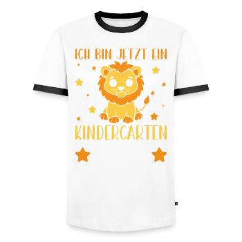 Enfants Maternelle Enfant Arc-en-ciel Fille - T-shirt contrasté Homme - blanc/noir - Devant - AI Model Female 172 light (172cm) & AI Model Male 178 dark (178cm)