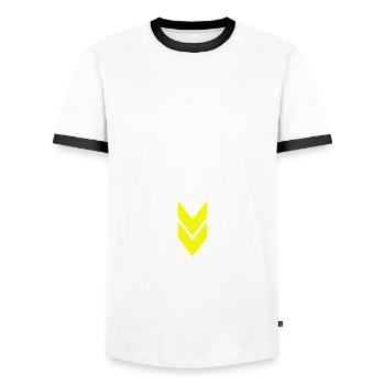 Dort Mund Lustig Spaß Karneval Fasching Versaut - Männer Kontrast-T-Shirt - Weiß/Schwarz - Vorne - AI Model Female 172 light (172cm) & AI Model Male 178 dark (178cm)