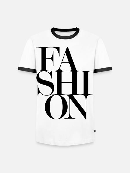 MODE de la mode - T-shirt contrasté Homme - blanc/noir