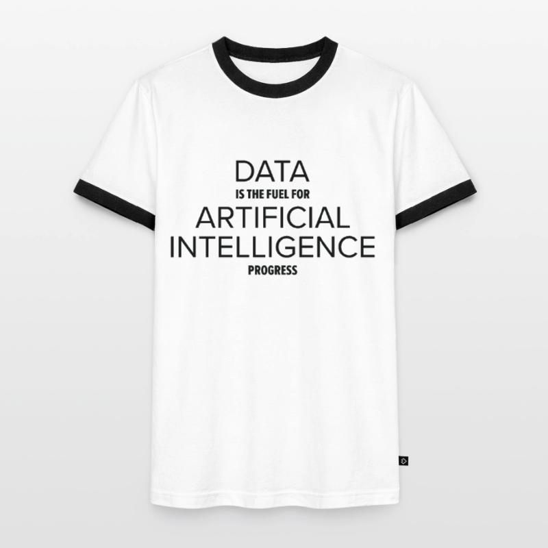 Artificial Intelligence Progress Machine Learning Men's Ringer Shirt