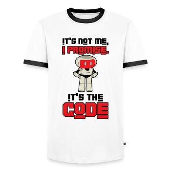 Roboter Künstliche Intelligenz Maschine - Männer Kontrast-T-Shirt - Weiß/Schwarz - Vorne - AI Model Female 172 light (172cm) & AI Model Male 178 dark (178cm)
