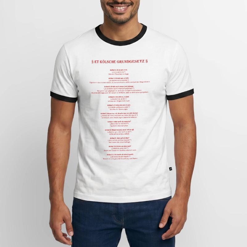 Et Kölsche Basic Law - Et Kölsche Basic Law Men's Ringer Shirt