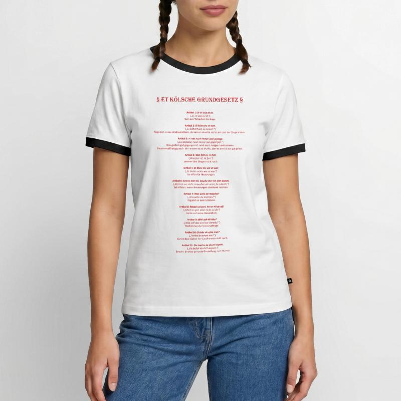 Et Kölsche Basic Law - Et Kölsche Basic Law Men's Ringer Shirt