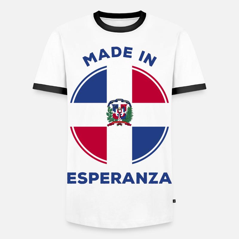 Esperanza - Men's Ringer Shirt - white/black