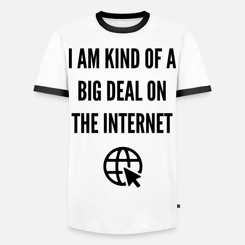Internet - T-shirt contrasté Homme - blanc/noir