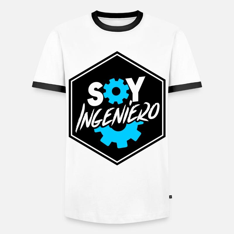Ich bin ein Ingenieur - Männer Kontrast-T-Shirt - Weiß/Schwarz