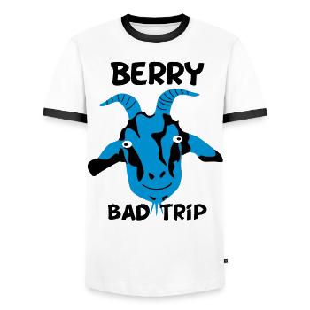 Berry Bad Trip - T-shirt contrasté Homme - blanc/noir - Devant - AI Model Female 172 light (172cm) & AI Model Male 178 dark (178cm)