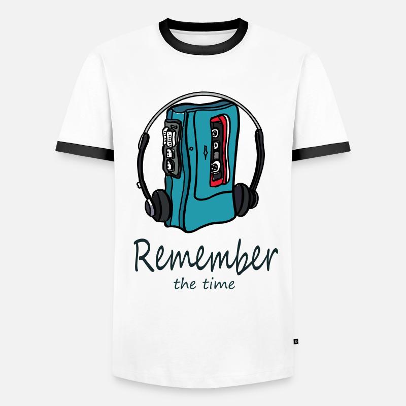 Remember-Walkmen - Men's Ringer Shirt - white/black