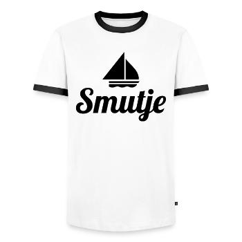 Smutje - Männer Kontrast-T-Shirt - Weiß/Schwarz - Vorne - AI Model Female 172 light (172cm) & AI Model Male 178 dark (178cm)