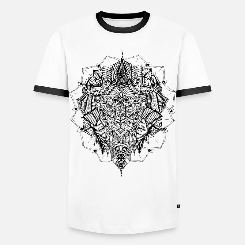 Loewe Doodle - Men's Ringer Shirt - white/black