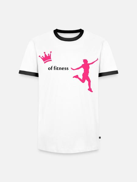 fitness - Men's Ringer Shirt - white/black