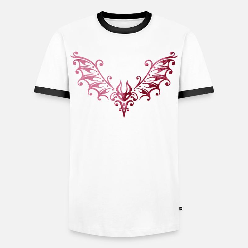 Bat bats vampire - Men's Ringer Shirt - white/black