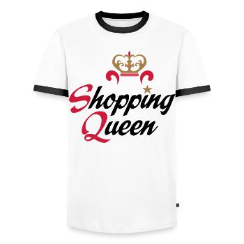 magasiner - T-shirt contrasté Homme - blanc/noir - Devant - AI Model Female 172 light (172cm) & AI Model Male 178 dark (178cm)