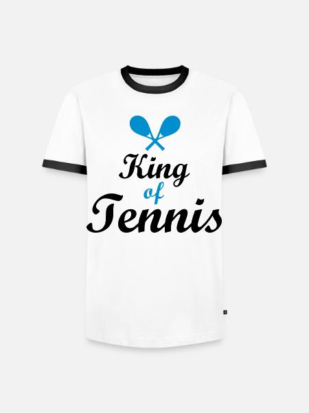 tennis - T-shirt contrasté Homme - blanc/noir