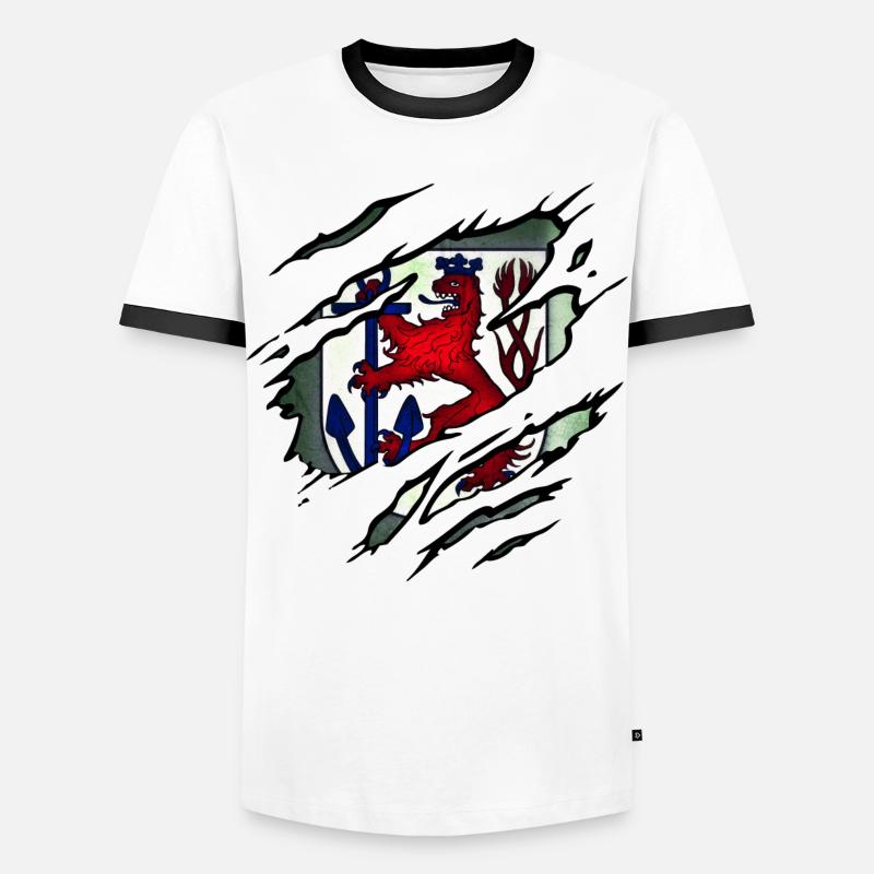 Dusseldorf - Men's Ringer Shirt - white/black