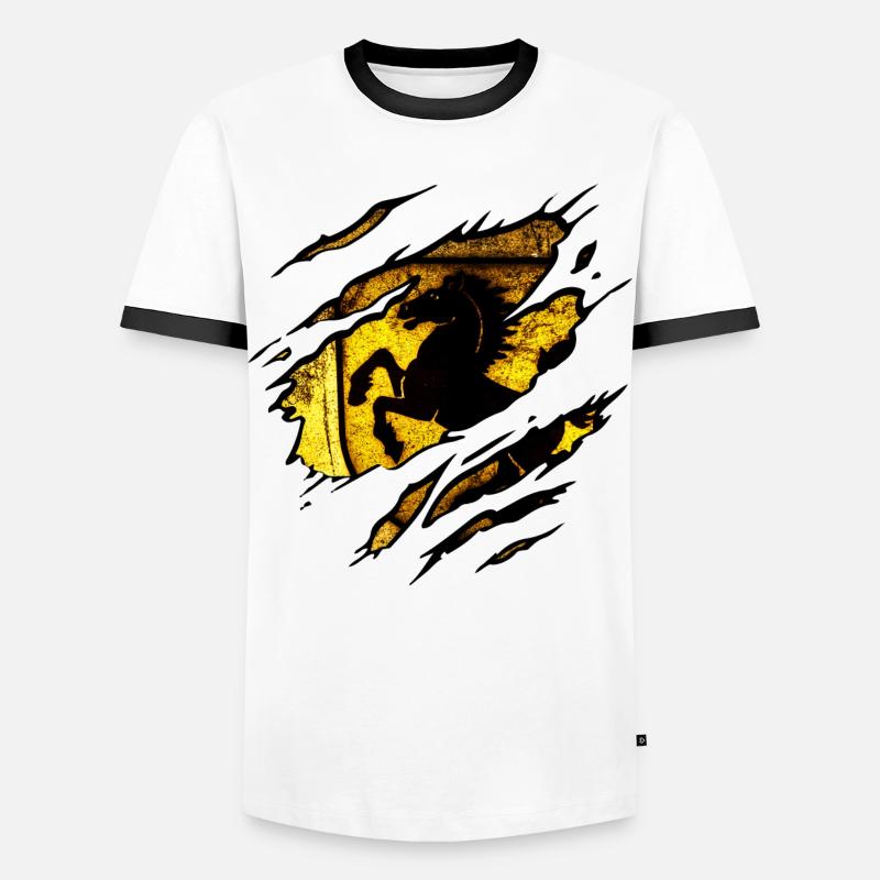 Stuttgart - Stuttgart Torn - Men's Ringer Shirt - white/black