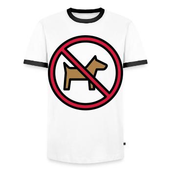 Cadeaux drôles pour les amoureux des chats - T-shirt contrasté Homme - blanc/noir - Devant - AI Model Female 172 light (172cm) & AI Model Male 178 dark (178cm)