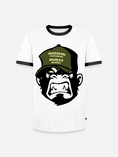 Spruch Jugend - Männer Kontrast-T-Shirt - Weiß/Schwarz