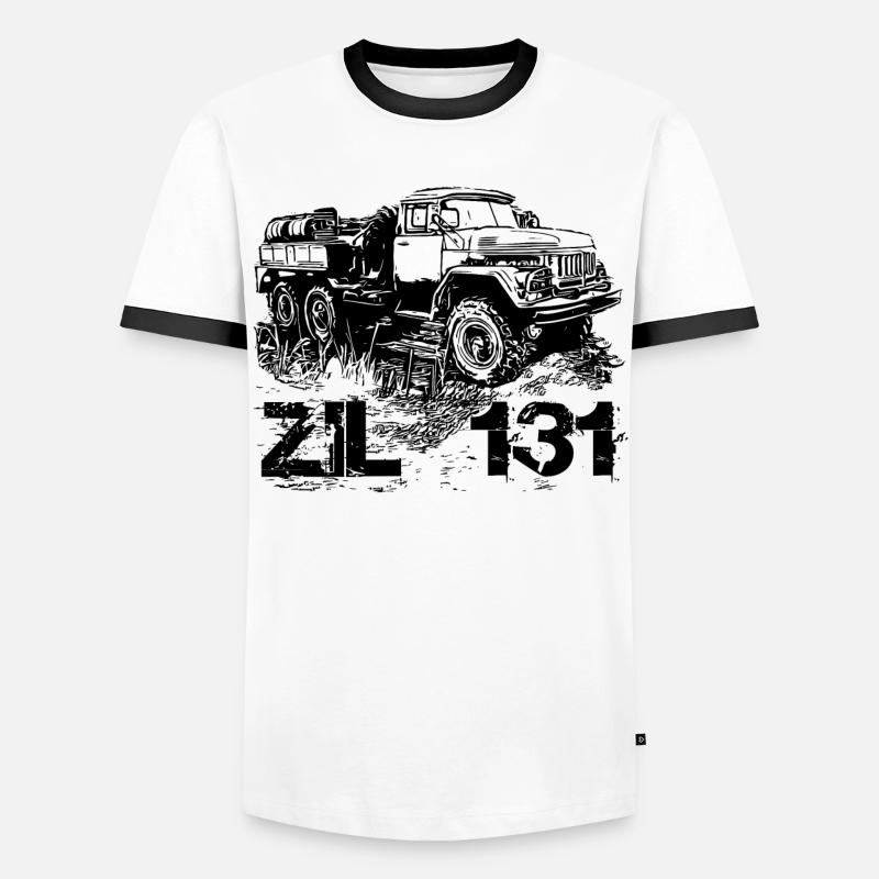 ZIL 131 - Men's Ringer Shirt - white/black