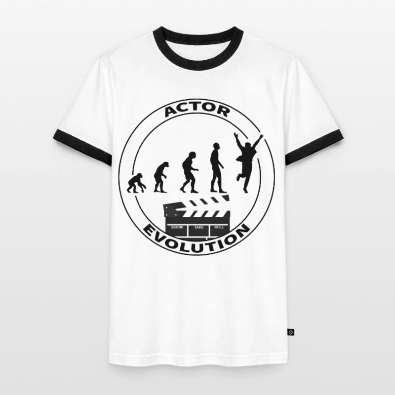 Cadeau d'interprète acteur d'évolution T-shirt contrasté Homme