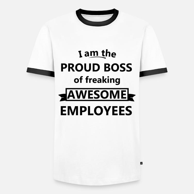 Chef - Männer Kontrast-T-Shirt - Weiß/Schwarz