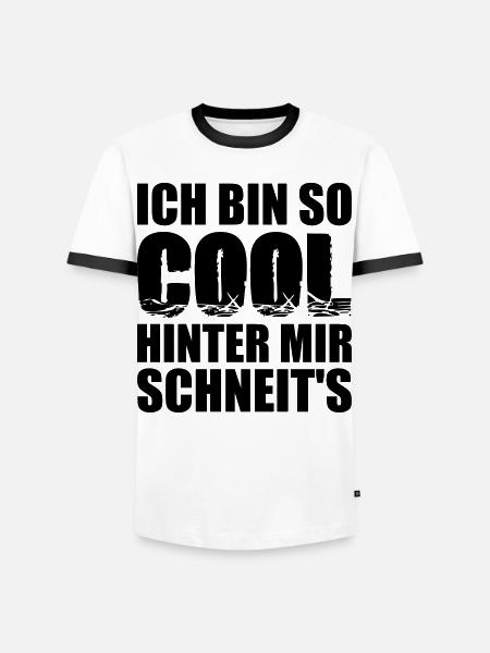 Coole Sprüche - Männer Kontrast-T-Shirt - Weiß/Schwarz
