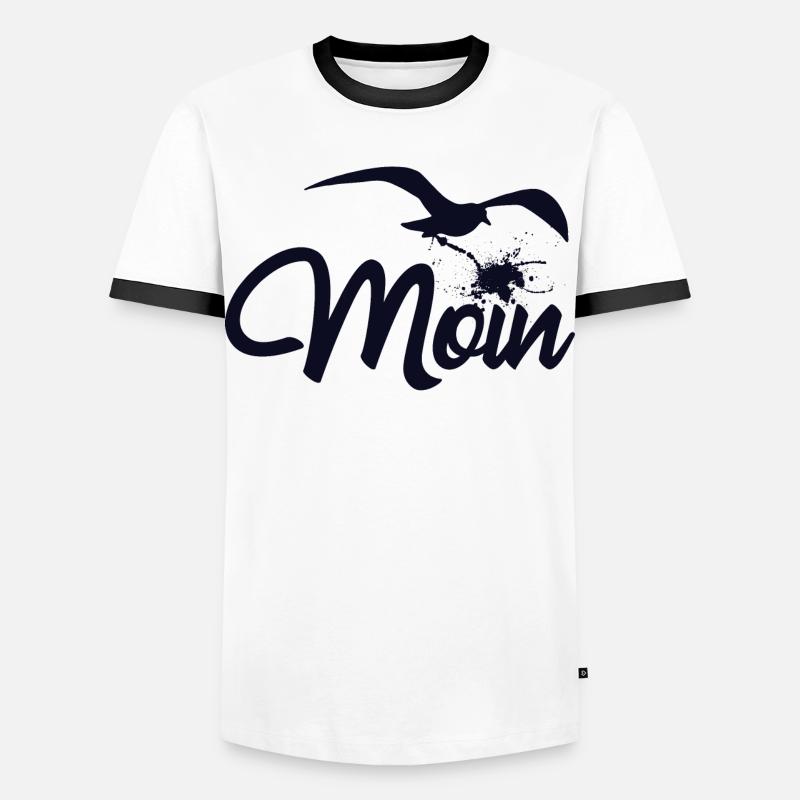 Hello - Men's Ringer Shirt - white/black
