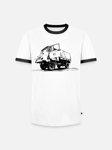Robur LO 2002 A - Men's Ringer Shirt - white/black