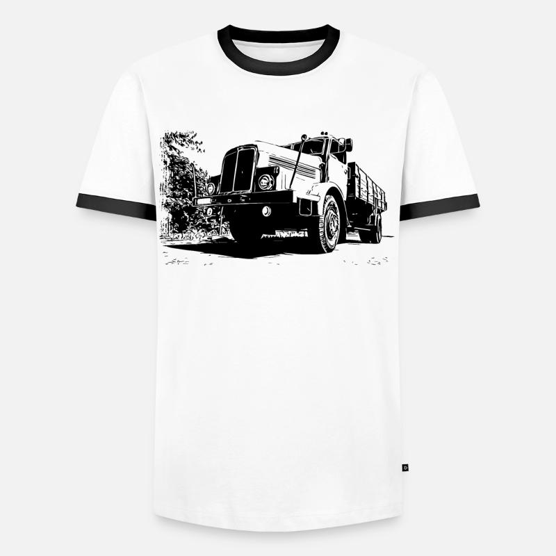 IFA H6 - Men's Ringer Shirt - white/black