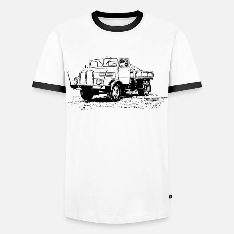IFA H3 Kipper - Männer Kontrast-T-Shirt - Weiß/Schwarz