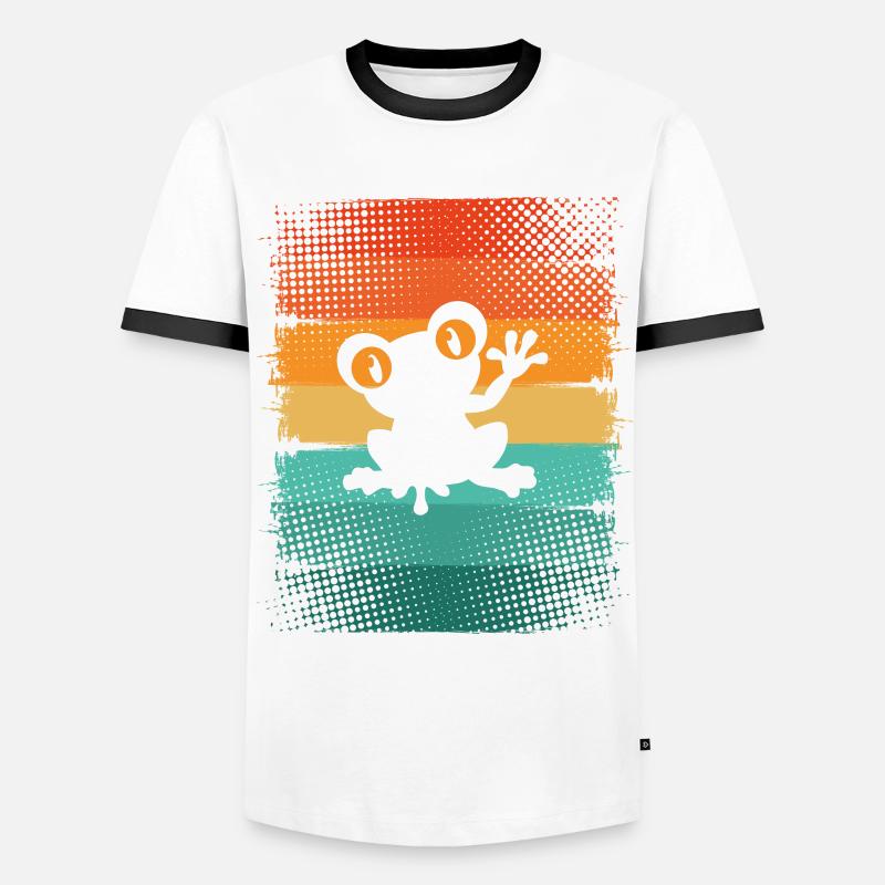 Frog - Men's Ringer Shirt - white/black