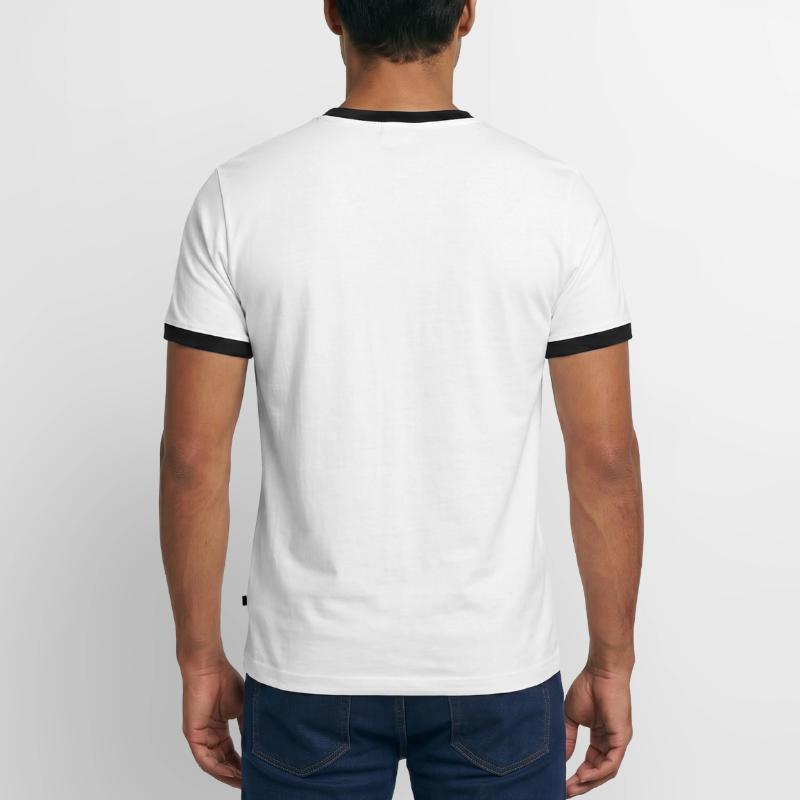 Charles Darwin Evolution textile Geschenkidee Männer Kontrast-T-Shirt
