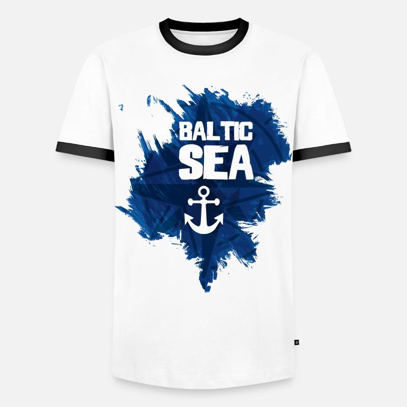 Baltic Sea - Men's Ringer Shirt - white/black