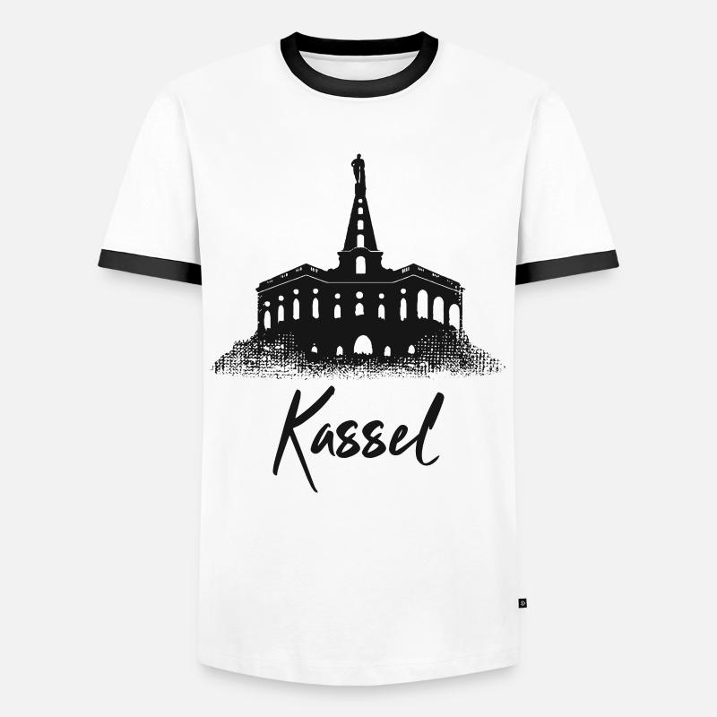 Hercules Kassel - Men's Ringer Shirt - white/black