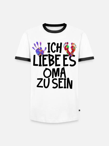 Rentnerin Oma Statement Alte Frau Großmutter - Männer Kontrast-T-Shirt - Weiß/Schwarz