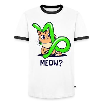 Aberglaube Horoskop Steinbock Tierkreiszeichen - Männer Kontrast-T-Shirt - Weiß/Schwarz - Vorne - AI Model Female 172 light (172cm) & AI Model Male 178 dark (178cm)