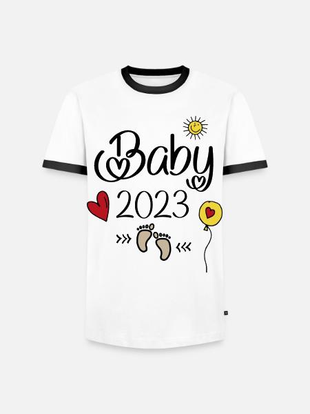 Bébé 2023 - T-shirt contrasté Homme - blanc/noir